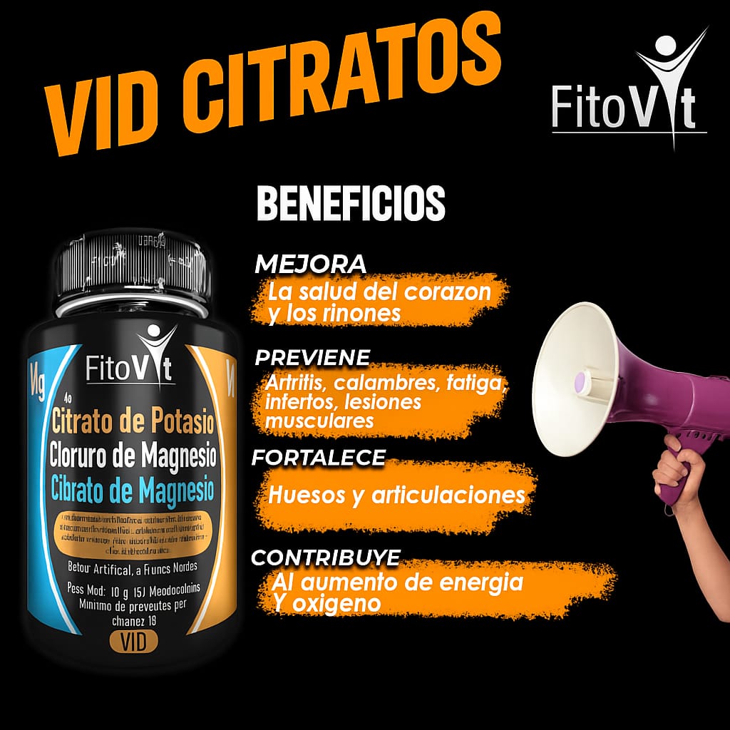 CITRATOS MAGNECIO X 60 UND FITOVIT